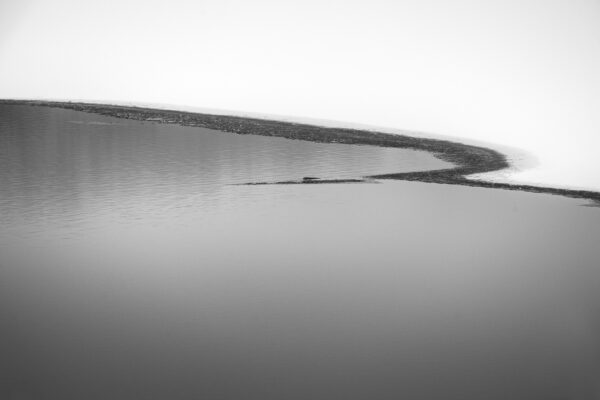 An abstract photo of ice on Lake Galena